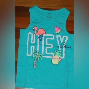 Carter's‎ Kid Summer Tank Top - Turquoise Size 2T